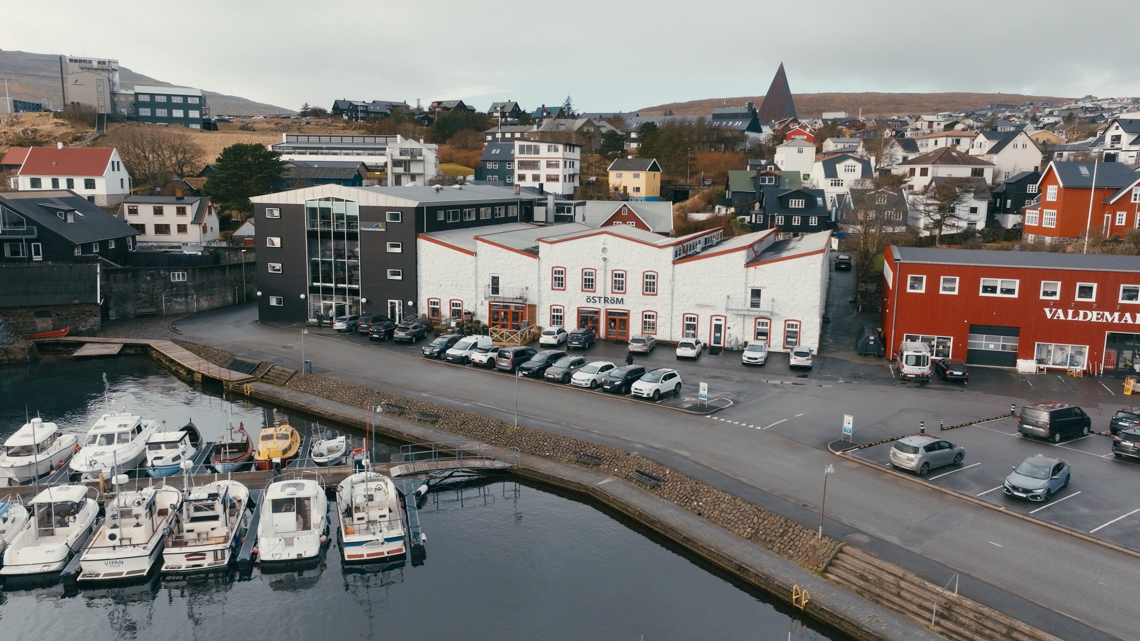 Bike rental and guided tours at Tórshavn harbor, Faroe Islands